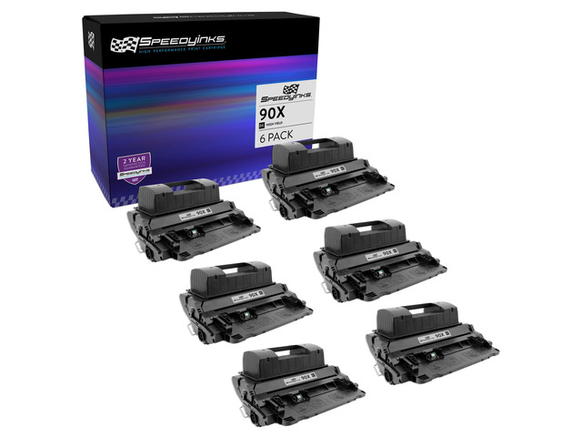 SPEEDYINKS Compatible Toner Cartridge Replacement for HP 90X CE390X High Yield (Black, 6 Pack) for use in HP LaserJet Enterprise M4555f, M4555fskm,...