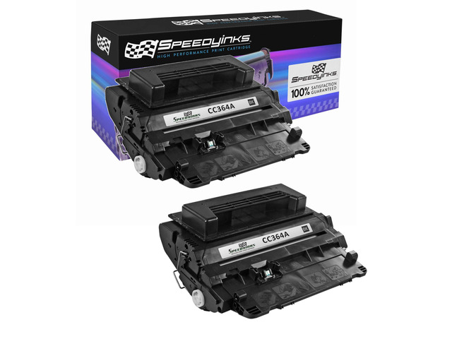 SPEEDYINKS Compatible Replacement for HP 64A Toner Cartridge CC364A Standard Yield (Black, 2-Pack) LaserJet P4014dn, P4014n, P4015dn, P4015n,...