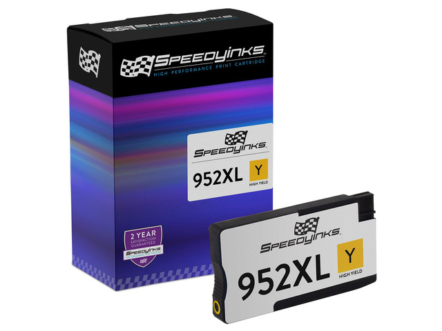 SPEEDYINKS Compatible Replacement for HP 952XL Ink Cartridges 952 XL L0S67AN High Yield (Yellow, Single-Pack) for OfficeJet Pro 7720 7740 8210 8702...