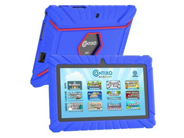 Contixo V8-2 7 inch Kids Tablets Android 11, 32 GB HD Display Dual Cameras Wi-Fi, w/ 50 Disney eBooks, Case & Screen Protector Learning Toys for 2.