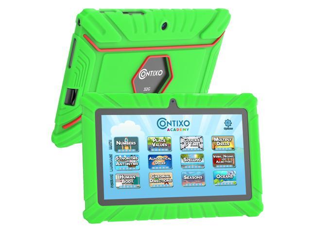 Contixo V8-2 7 inch Kids Tablets Android 11, 32 GB HD Display Dual Cameras Wi-Fi, w/ 50 Disney eBooks, Case & Screen Protector Learning Toys for 2.
