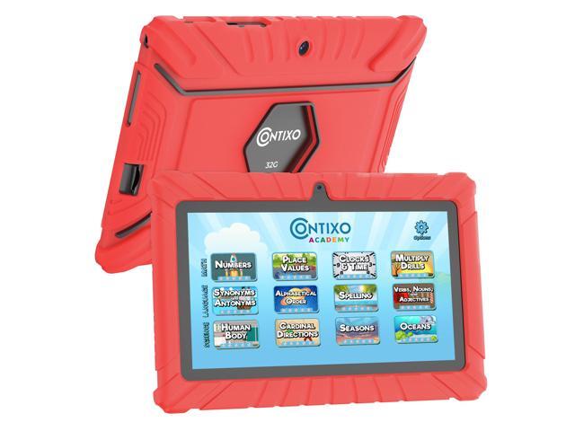 Contixo V8-2 7 inch Kids Tablets Android 11, 32 GB HD Display Dual Cameras Wi-Fi, w/ 50 Disney eBooks, Case & Screen Protector Learning Toys for 2.