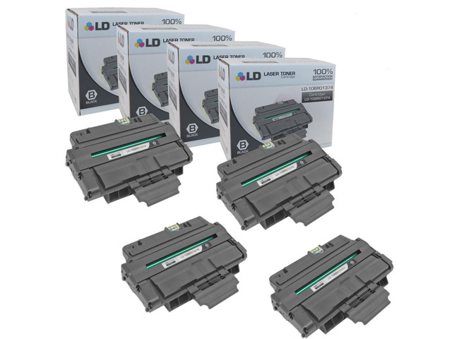 LD Products Compatible Toner Cartridge Replacement for Xerox Phaser 3250 106R1374 High Yield (Black, 4-Pack)