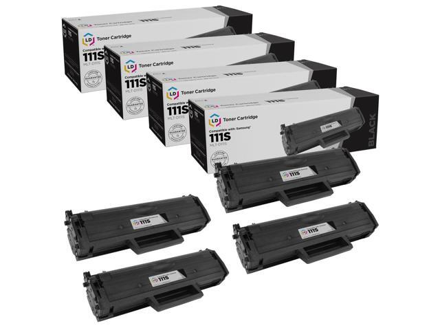 LD Compatible MLT-D111S 4pk Black Toner Xpress M2020W M2070FW Printers