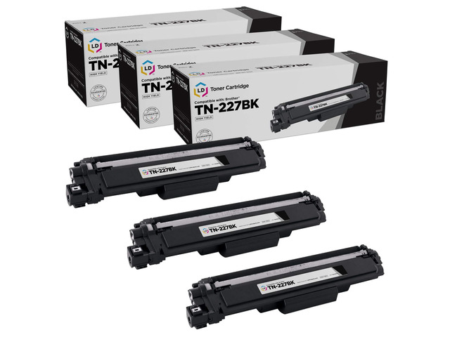 LD Products Replacement Toner Cartridges Compatible with Brother TN227BK TN-227BK High Yield for use in HL-L3230CDW HL-L3270CDW HL-L3290CDW...