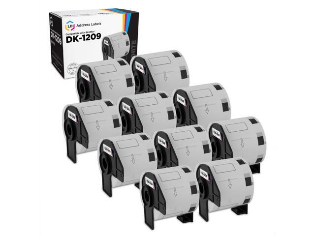 LD Compatible Replacement for Brother DK-1209 10-Rolls of White Address Labels for P-Touch QL-1050, QL-1050N, QL-1060N, QL-500, QL-550, QL-570,...