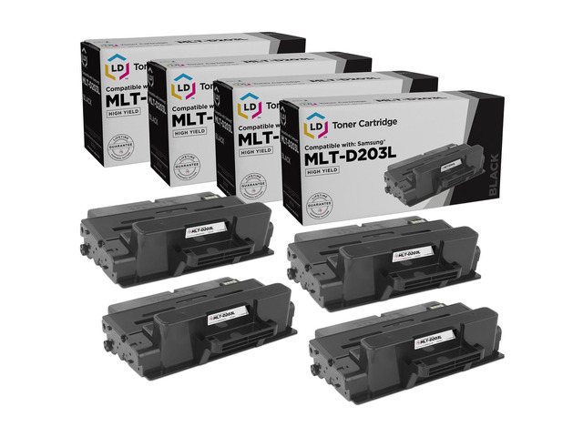 LD 4PK MLT-D203L High Yield Black Toner Cartridge for Samsung SL-M3820DW M3370FD