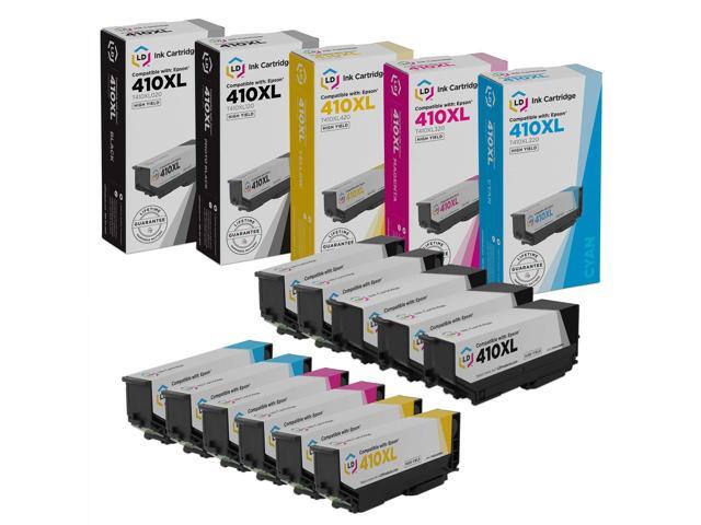 LD Replacement Epson 410XL Ink Set: 3 Black, 2 Cyan, 2 Magenta, 2 Yellow, 2PB