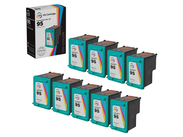 9pk LD Reman C8766WN Compatible With HP 95 TriColor Ink Cartridge for 6304 6305