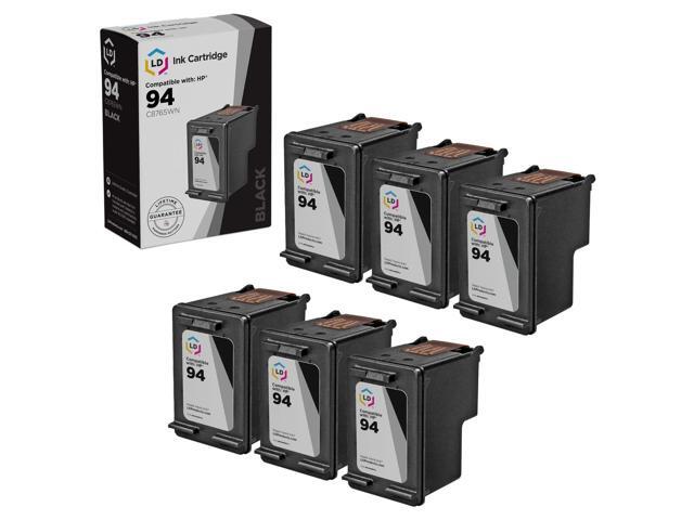 LD Remanufactured Ink Cartridge Replacements for HP C9364WN (HP 98) Black and HP C8766WN (HP 95) Color (4 Black and 3 Color) + Free 20 Pack of...