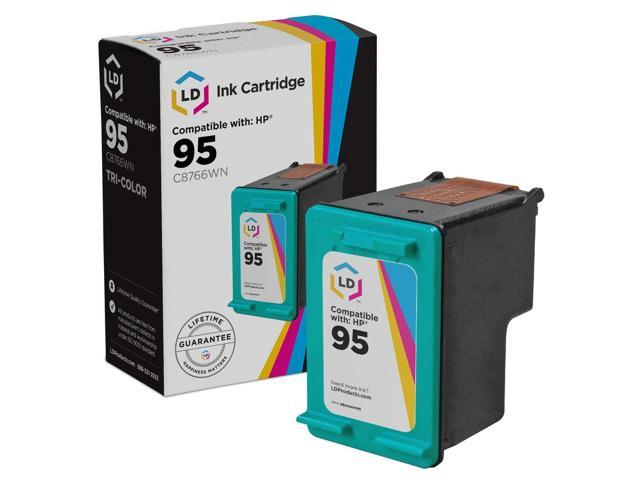 LD Remanufactured Ink Cartridge Replacements for HP C9364WN (HP 98) Black and HP C8766WN (HP 95) Color (4 Black and 3 Color) + Free 20 Pack of...