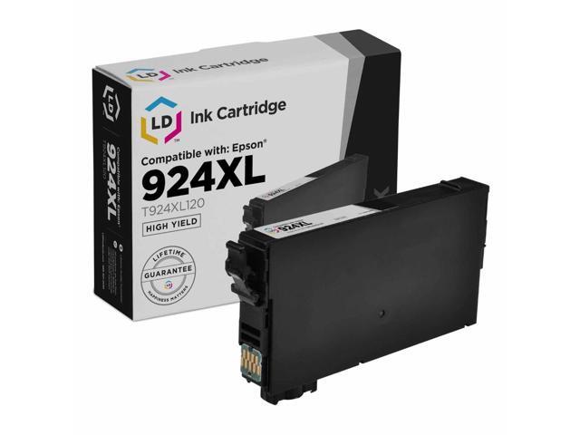 LD Products Remanufactured Ink Cartridge Compatible with Epson 924XL T924XL120 High Yield (Black, 1-Single) Compatible with WorkForce Pro WF-C4310,.