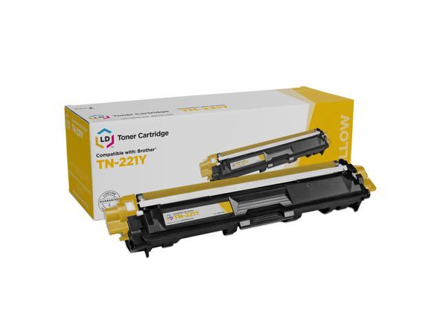 LD Products Toner Cartridge Compatible with Brother TN221Y (Yellow, 1-Single) Compatible with DCP-9020CDN