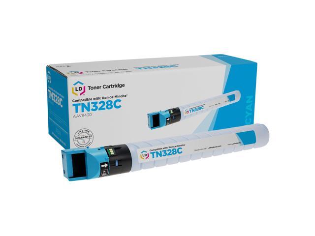 LD Products Toner Cartridge Compatible with Konica Minolta TN328C AAV8430 High Yield (Cyan, 1-Single) Compatible with bizhub C250i, C300i, C360i