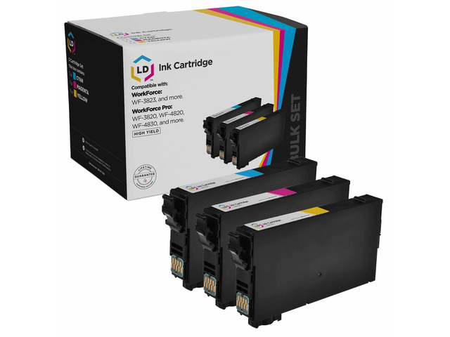 LD Products Remanufactured Ink Cartridge Replacements for Epson 822XL High Yield (Cyan, Magenta, Yellow 3 Cartridge Pack)