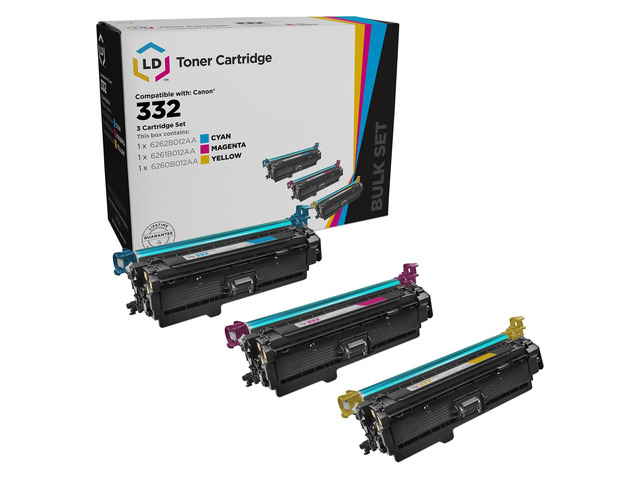 LD Products Remanufactured Toner Replacements for Canon 332 (CMY 3-PK)