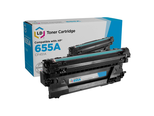 LD Compatible 655A CF451A Cyan Laser Toner Cartridge for HP M652 M653d M681 M682