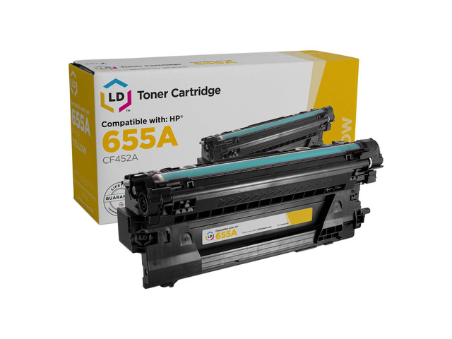 LD Compatible 655A CF452A Yellow Laser Toner Cartridge for HP M653dh M682z M681f