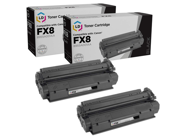LD Remanufactured Canon 8955A001AA / FX8 2PK Black Toners for LaserClass 310/510