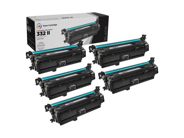 LD Remanufactured Canon 6264B012AA 332 II 5pk Black ImageClass LBP7780Cdn