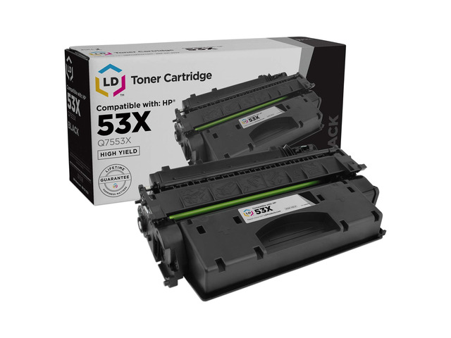 LD Products Compatible Toner Cartridge Replacement for HP 53X Q7553X High Yield (Black) for use in HP Printer LaserJet P2015, P2015d, P2015dn,...