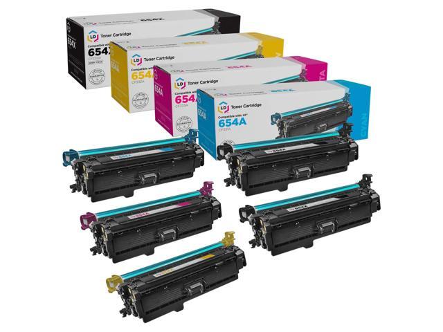 5PK LD Reman CF330X CF331A CF332A CF333A Compatible With HP 654X M651dn M651xh