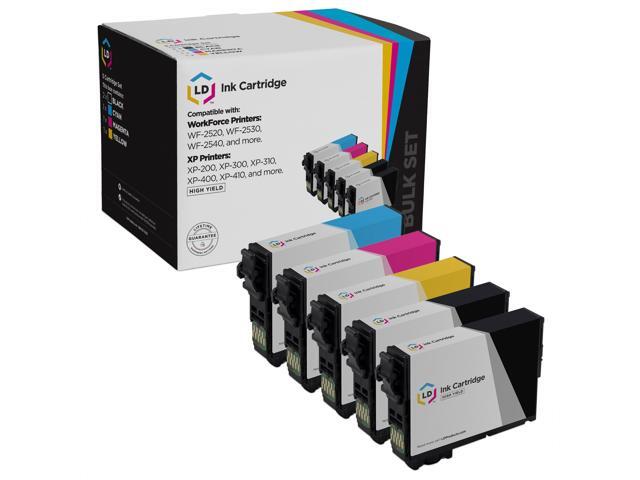 LD Products Ink Cartridge Replacements for Epson 200XL 200 XL High Yield (2 Black, 1 Cyan, 1 Magenta, 1 Yellow, 5-Pack) for XP-200, XP-300, XP-310,...
