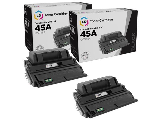 LD Compatible Replacements for HP 45A / Q5945A 2PK Black Toner Cartridges