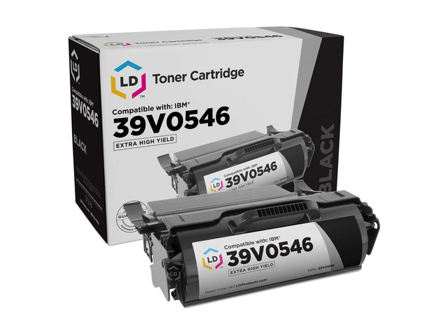 LD Products Remanufactured Toner Replacement for IBM 39V0546 EHY (Black)