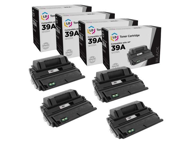 LD Compatible Replacements for HP 39A / Q1339A 4PK Black Toner Cartridges