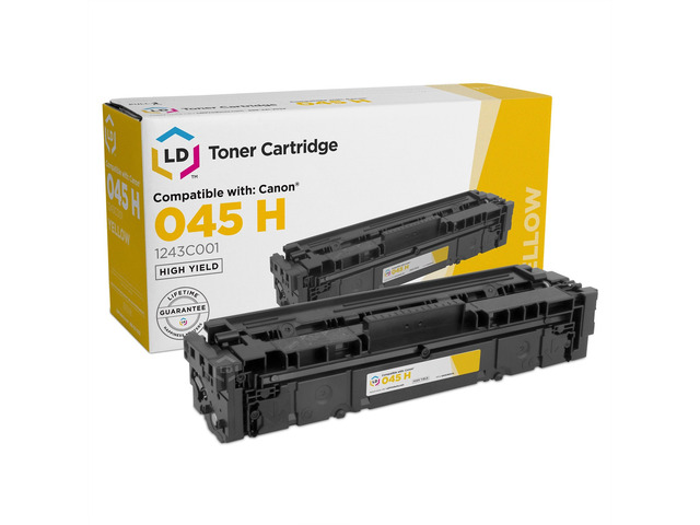 LD Compatible Toner Cartridge Replacement for Canon 045H 1243C001 High Yield (Yellow) Compatible with Canon Color ImageCLASS LBP612cdw MF632Cdw...