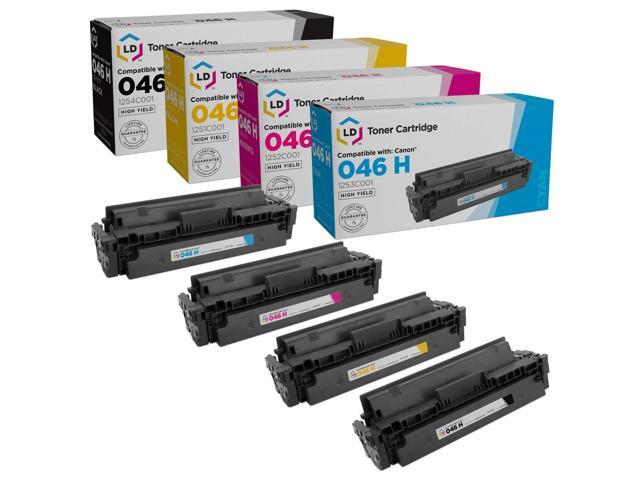 LD Products Compatible Toner Cartridge Replacements for Canon 046H High Yield (Black, Cyan, Magenta, Yellow, 4-Pack) for use in ImageCLASS.