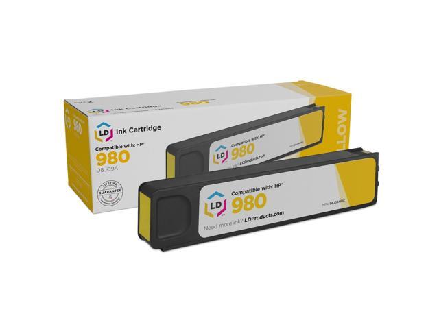 LD Reman D8J09A 980 Yellow Ink Cartridge for HP X585z X585f X555xh X585dn X555dn
