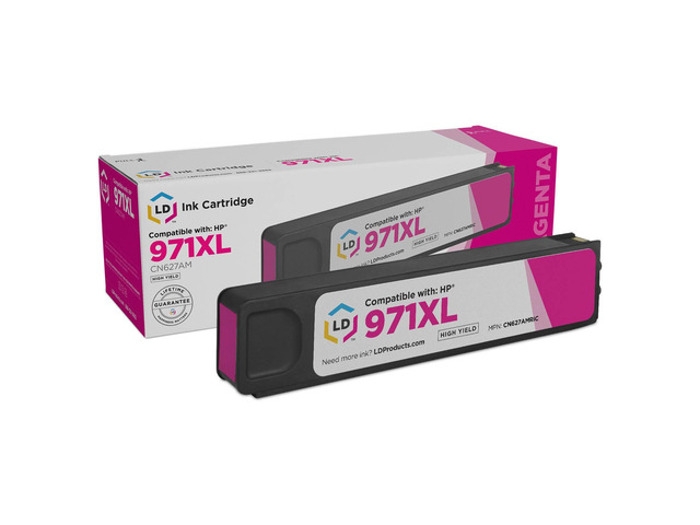 LD CN627AM 971XL Magenta Ink Cartridge for HP X451dn X451dw X476dn X476dw X551dw