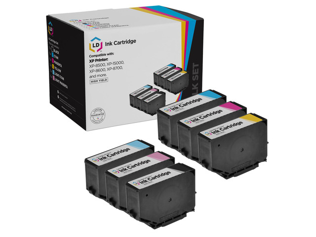 LD Reman Epson 312XL High Yield Ink Cartridges 6PK: Bk, C, M, Y, LC, LM