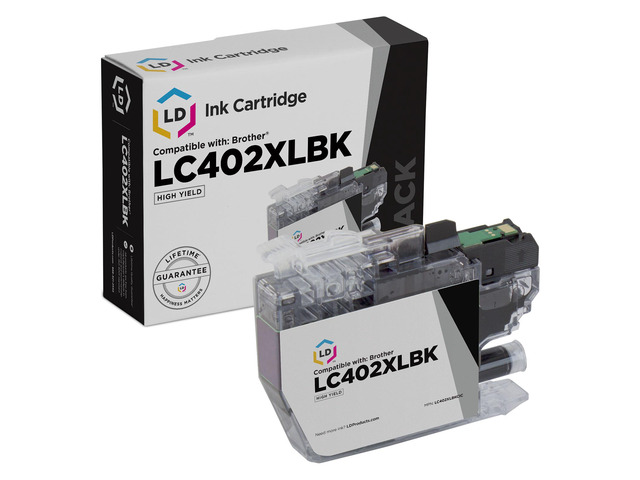 LD Products Compatible Ink Cartridge Replacement for Brother LC402XL High Yield Black Ink Cartridge for use in Printers MFC J5340DW J6540DW J6740DW...