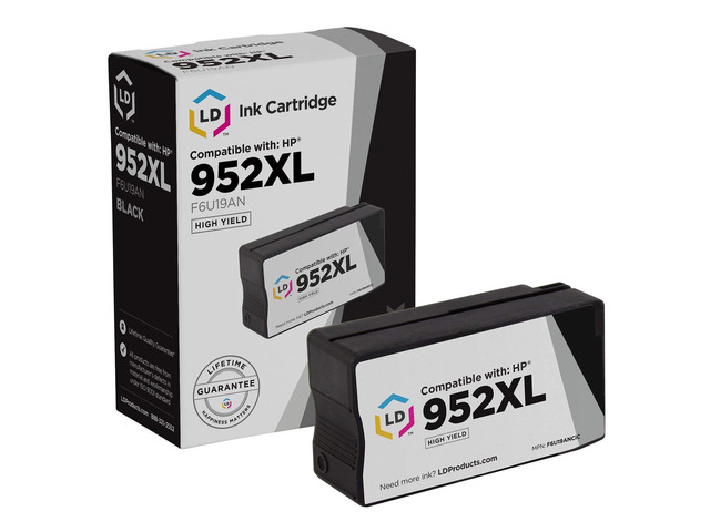 LD Products Compatible Replacements for HP 952XL Ink Cartridges 952 XL F6U19AN High Yield (Black, Single-Pack) for use in OfficeJet Pro 7720 7740...