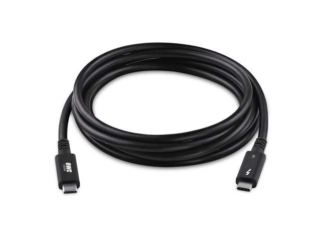 OWC 2.0M Thunderbolt 5 (USB-C) Cable, Up to 80Gb/s Bi-directional, 120Gb/s Display Bandwidth, 240W Power Delivery