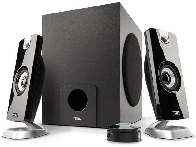 Cyber Acoustics CA-3090 2.1 Speaker System with Subwoofer with 18W of Power Easy Setup and Convenient Controls, Great for Music, Movies, and Gaming