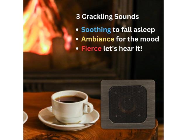 Trebisky Fire Crackler Sound System Comfort Crackling Sound Effect Maker Rechargeable Portable Bluetooth Speaker for Electric Gas Fireplace...