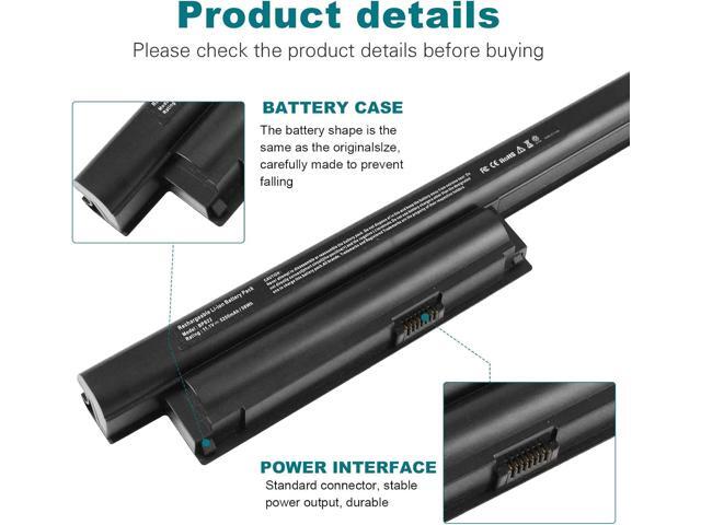 Futurebatt 6Cell Laptop Battery for Sony Vaio VGP-BPS22 VGP-BPS22A VGP-BPL22 VGP-BPS22/A VPC-E1Z1E VPC-EA