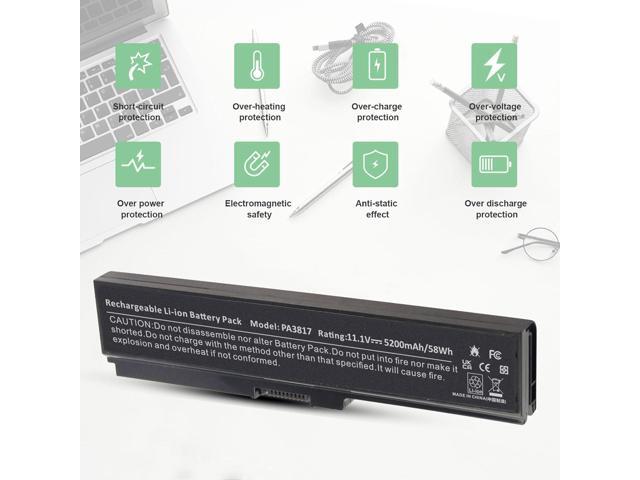 Laptop Battery for Toshiba PA3817U-1BRS PA3818U-1BRS PA3819U-1BRS Satellite C655 C675 C675D L645 L645D L655 L655D L675 L675D L745 L755 L755D P745...
