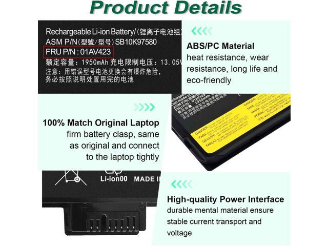 DMKAOLLK 01AV423 01AV424 Battery for Lenovo ThinkPad T480 T470 T580 T570 P51S P52S A485 A475 TP25 Series SB10K97580 SB10K97597 01AV452 01AV422...