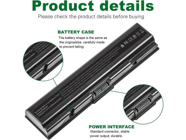 TREE. NB Laptop Battery for Toshiba PA3534U-1BRS Toshiba Satellite A200 A205 L201 L202 L203 L205 L300 L300D L305 L305D 11.1V 5200mAh Black