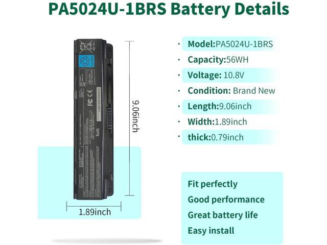 PA5024U-1BRS Battery for Toshiba Satellite S75 P75-A7200 P75-A7100 S855-S5378 S855D-S5148 C75D C875 C850 L800 C55T-A C55-A5220 C55-A5300 C55-A5302...