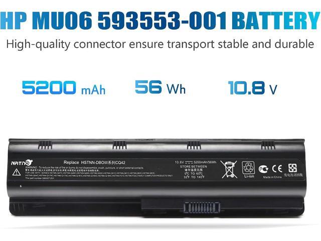 593553-001 593554-001 MU06 MU09 Extended Laptop Battery for HP Pavilion G6 G7 G62 G72 G4 / 2000 Notebook PC / DV6 DV7 DM4 / Compaq Presario CQ32...
