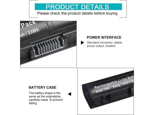 TREE. NB Spare 805047-851 805294-001 Notebook RI04 Battery for HP ProBook 450 455 470 G3 Series, Envy 15 15-q001tx, Replace RI04 RI06XL HSTNN-DB7B...