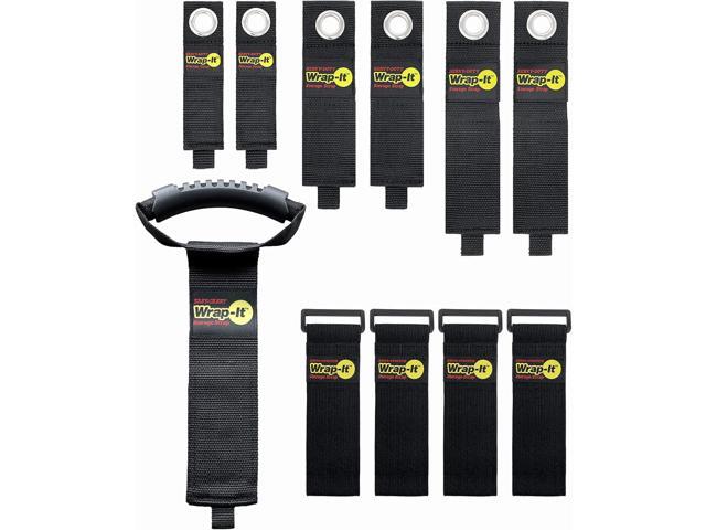 Wrap-It Storage Garage Organization Value Pack - Assorted Storage Straps for Cord and Hose Storage