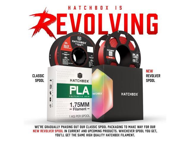 HATCHBOX 1.75mm Cool Gray PLA 3D Printer Filament, 1 KG Spool, Dimensional Accuracy +/- 0.03 mm, 3D Printing Filament