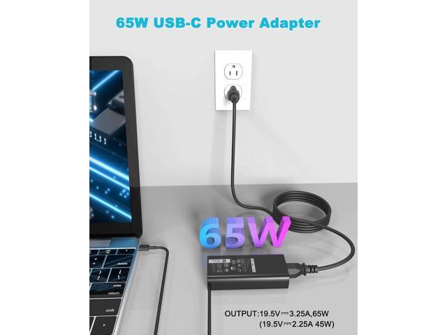 60W 65W USB C Laptop Charger for Dell Latitude 5540 5550 3550 5450 3450 7440 7430 5530 3540 E5430 5420 5520 7420 e5440 Dell Chromebook XPS 13...